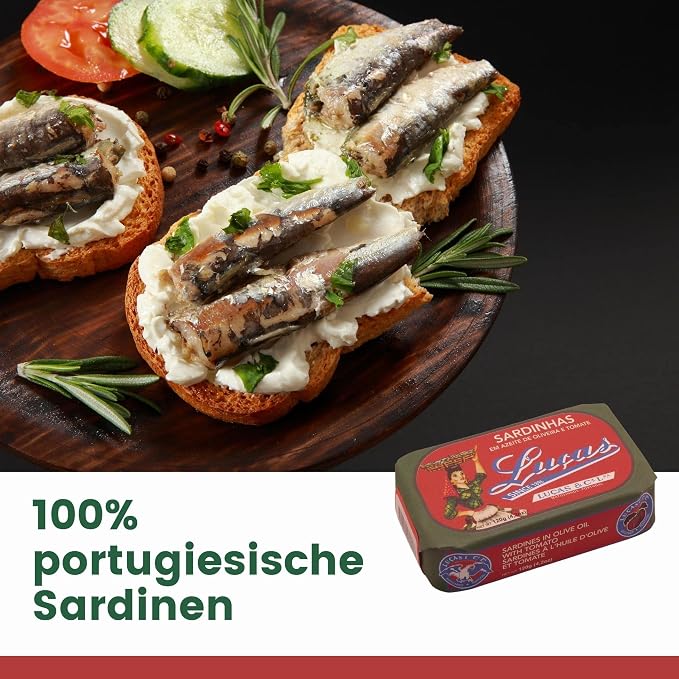 Luças Sardines in Olive Oil and Green Pepper