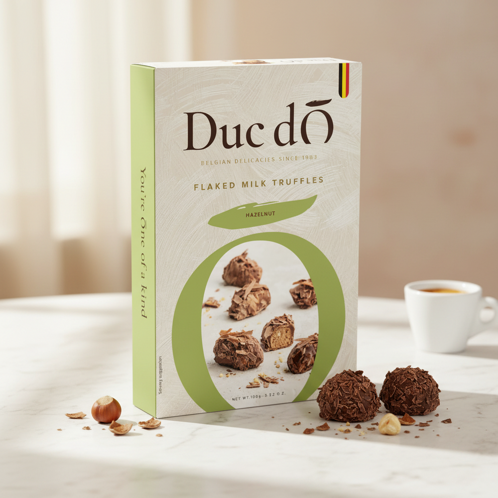 Duc d’O Flaked Truffles Milk Hazelnut 100g
