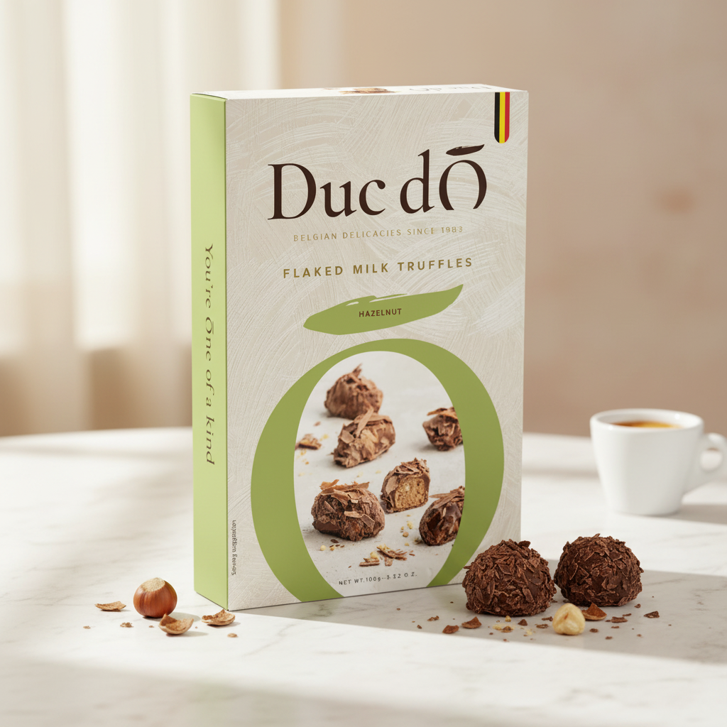 Duc d’O Flaked Truffles Milk Hazelnut 100g