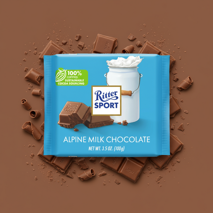 Ritter Sport Alpine Milk Chocolate (30% Cocoa)