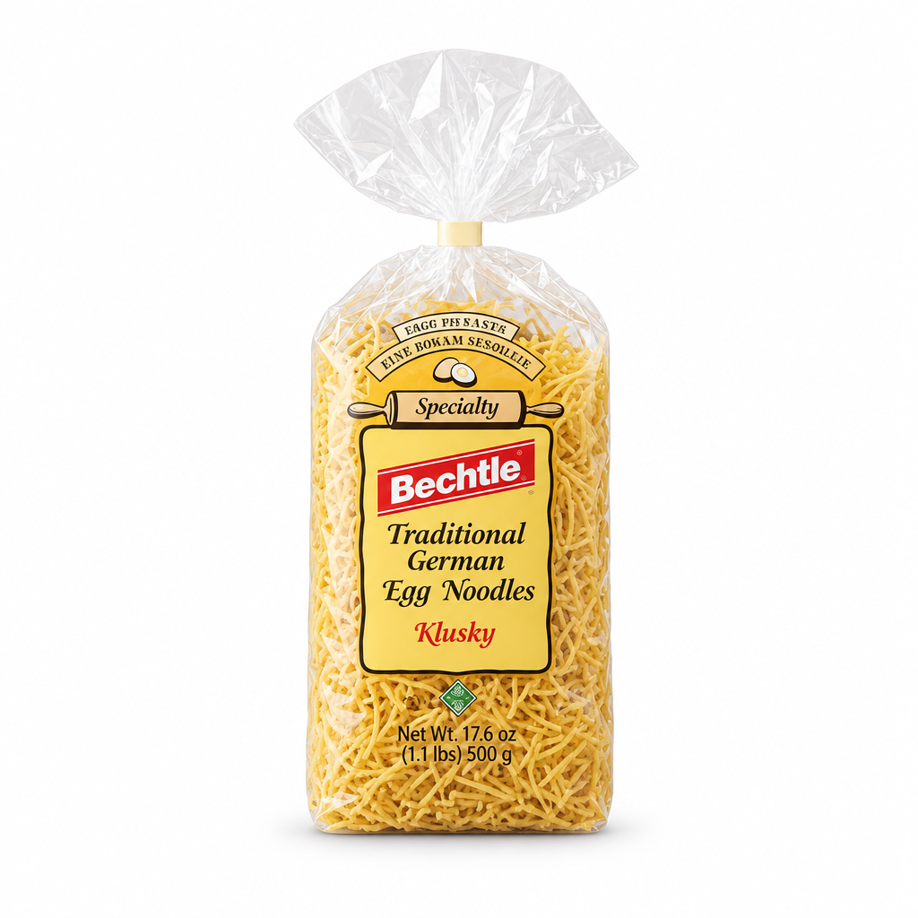 Bechtle Klusky Traditional German Egg Noodles 17.6 oz bag, front view