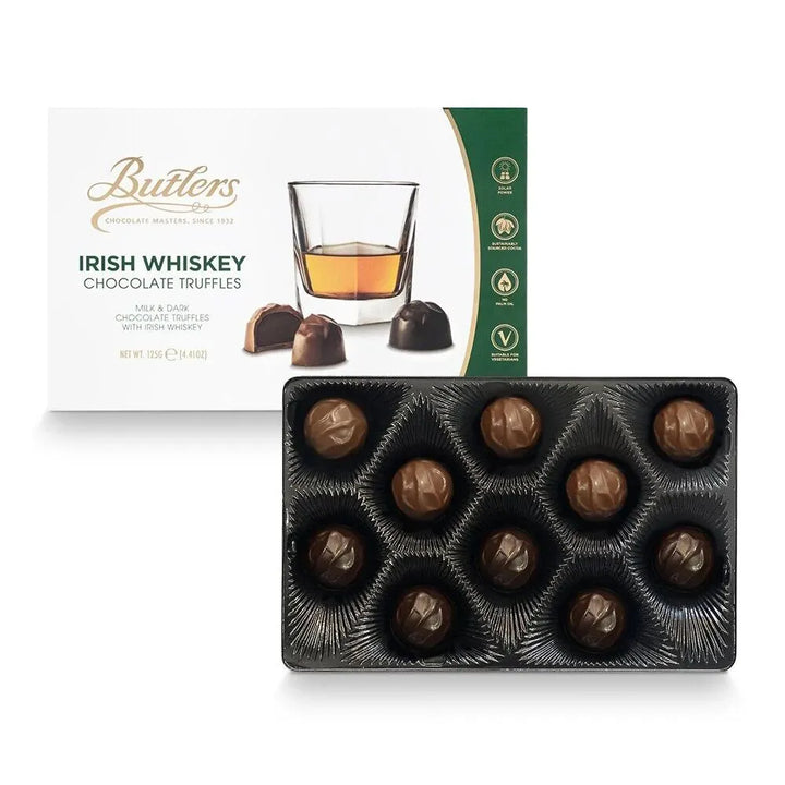 Butlers Irish Whiskey Milk & Dark Chocolate Truffles in Gift Box