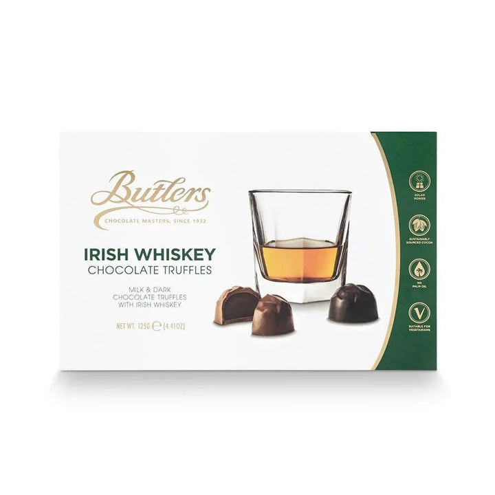 Butlers Irish Whiskey Milk & Dark Chocolate Truffles in Gift Box