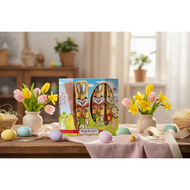 Riegelein Solid Milk Chocolate Easter Bunnies