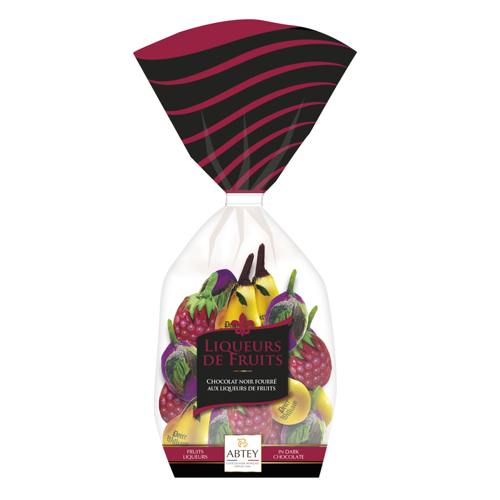 Abtey Chocolatier Royal Des Lys Liqueurs de Fruits in Confectionary Bag