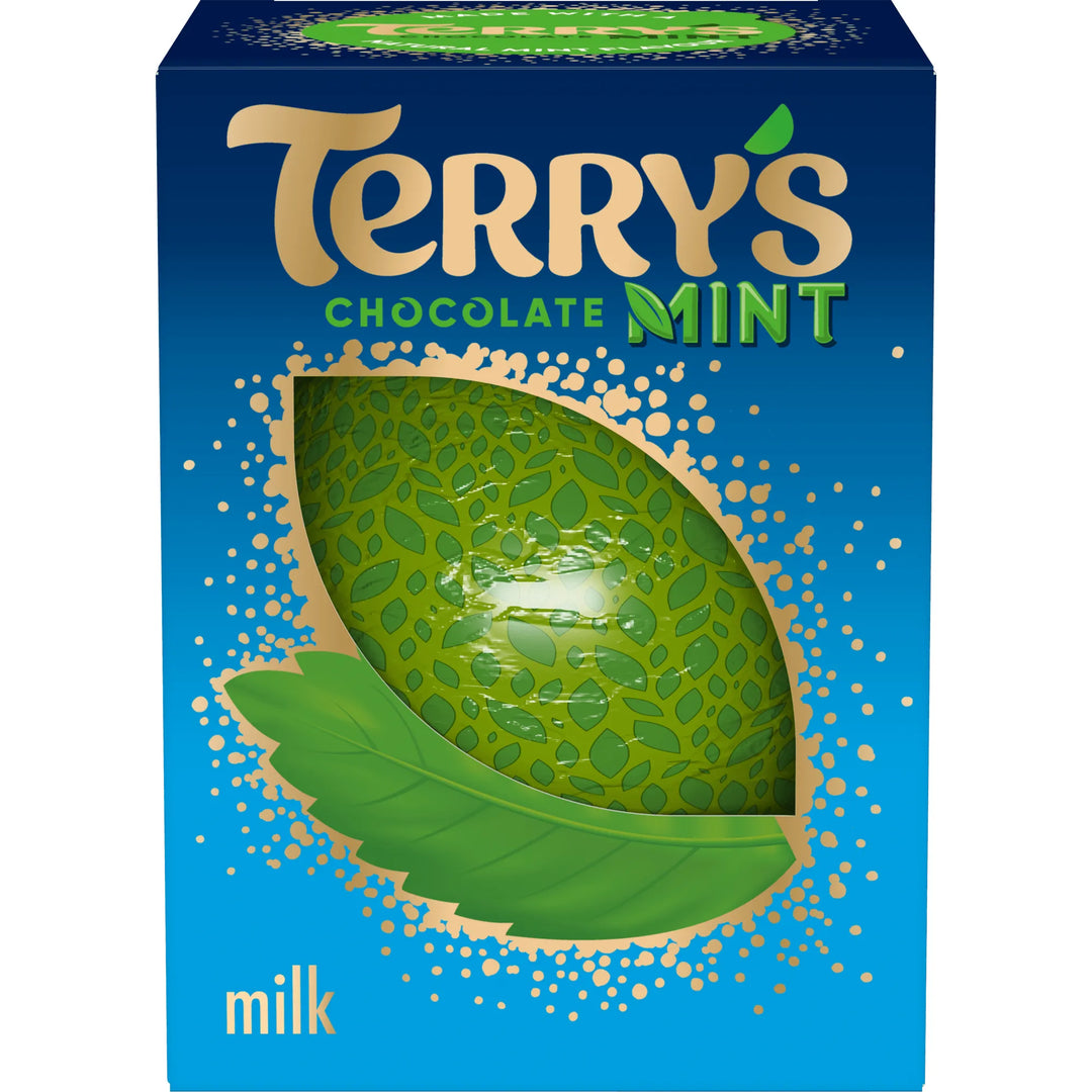 Terry's Milk Chocolate Mint Ball, 145 g blue box, front view