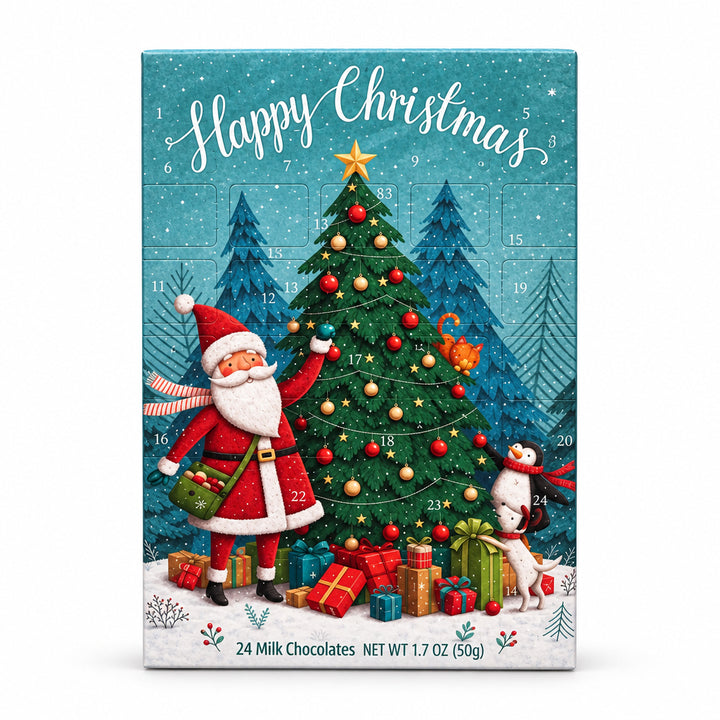 Erika's Pantry Christmas tree milk chocolate Advent calendar