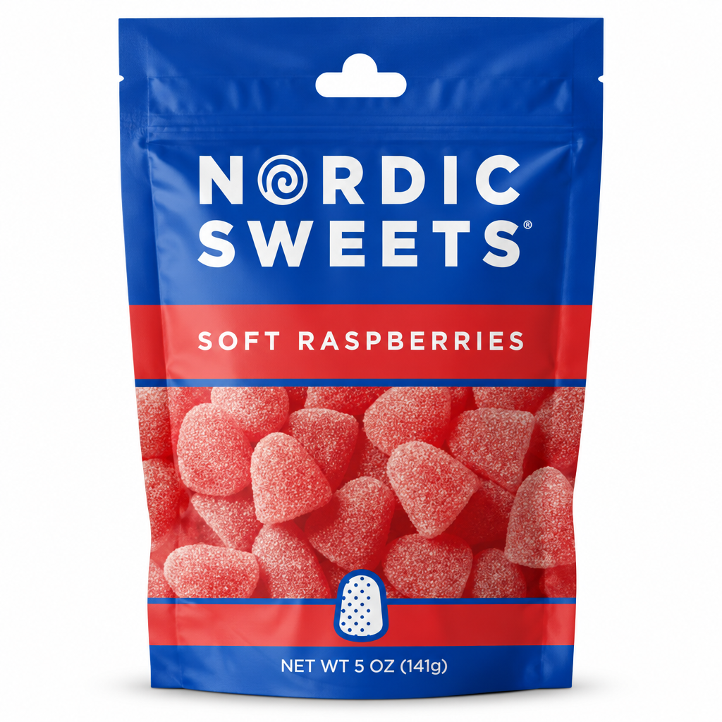 Nordic Sweets Soft Raspberries Gumdrops