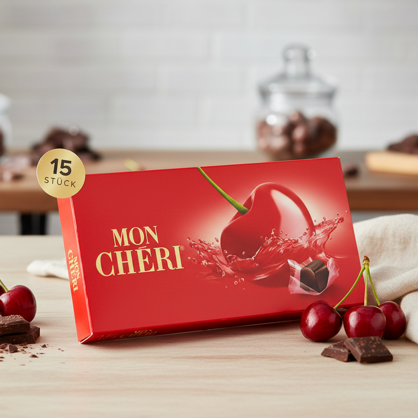 Ferrero Mon Cheri Chocolate Covered Cherries, 15 Piece Box