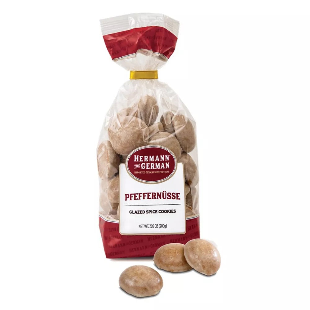 Hermann the German Pfeffernüsse – Glazed Spice Gingerbread Cookies