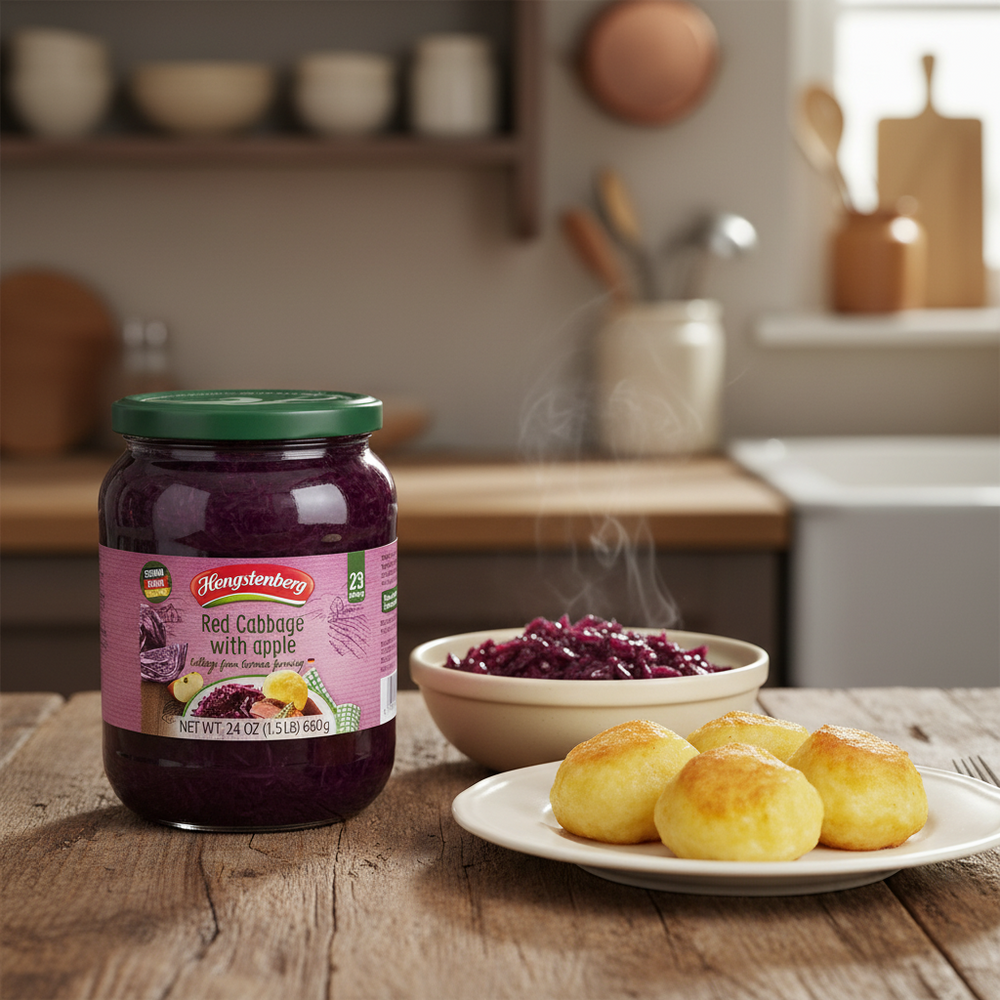 Hengstenberg Bavarian Red Cabbage & Apple in Jar