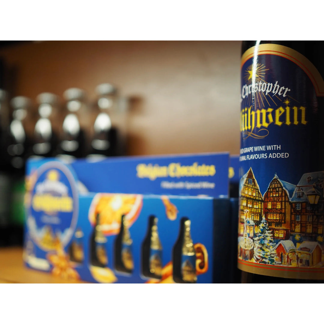 St. Christopher Gluhwein Filled Chocolate Bottles