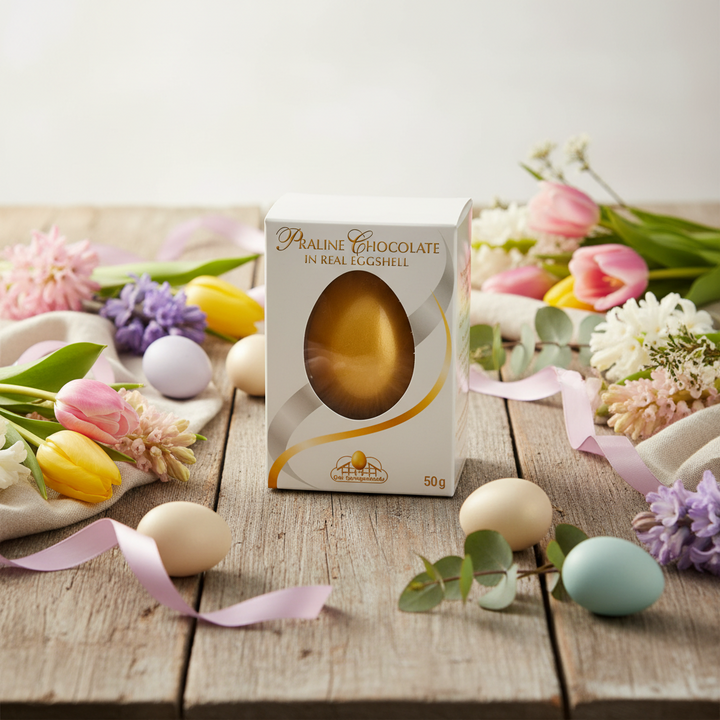 Gut Springenheide Chocolate Filled Easter Eggs in Gold