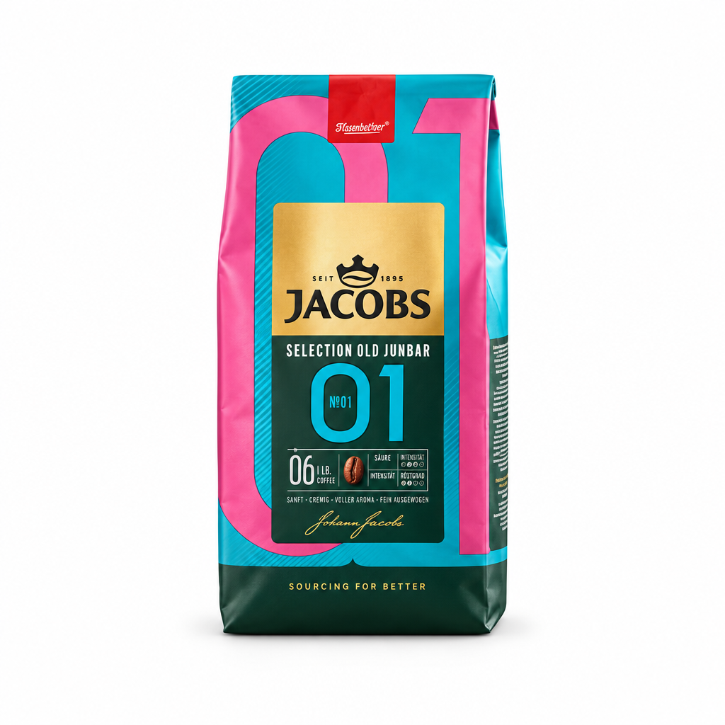 Jacobs Selection of the Year No. 1 whole bean coffee, 1 kg bag, front view