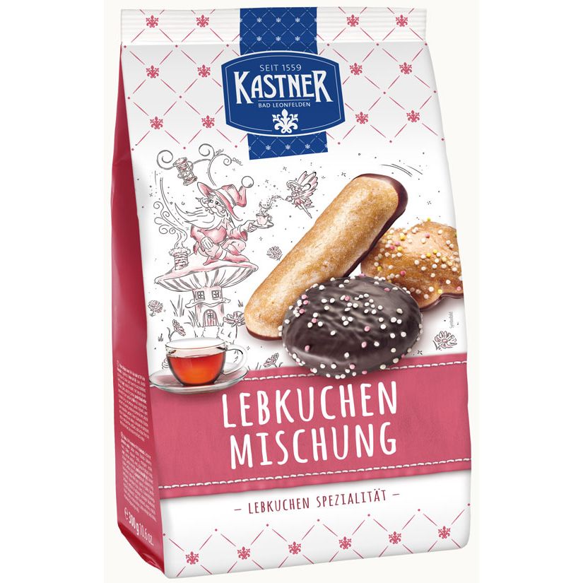 Kastner Fine Gingerbread Mix, 300 g red and white package