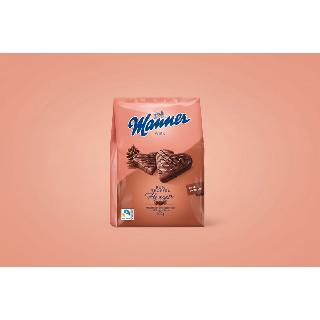 Manner chocolate product packaging on a white background