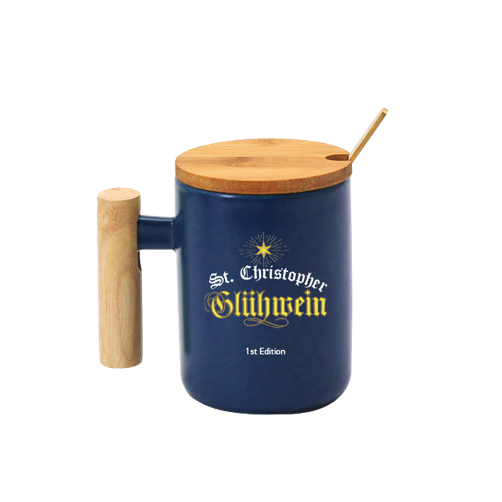 St. Christopher Gluehwein Mug with Spoon “Limited Edition”