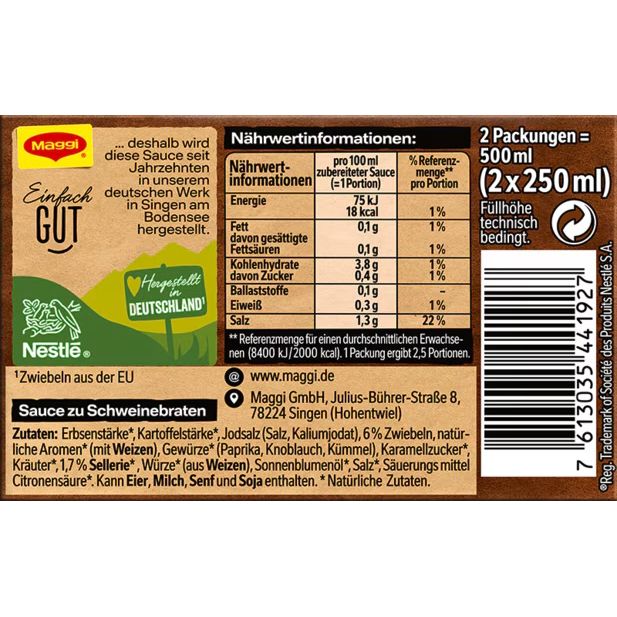 Maggi (Pork Roast) Schweinebraten Fix, 2-pack