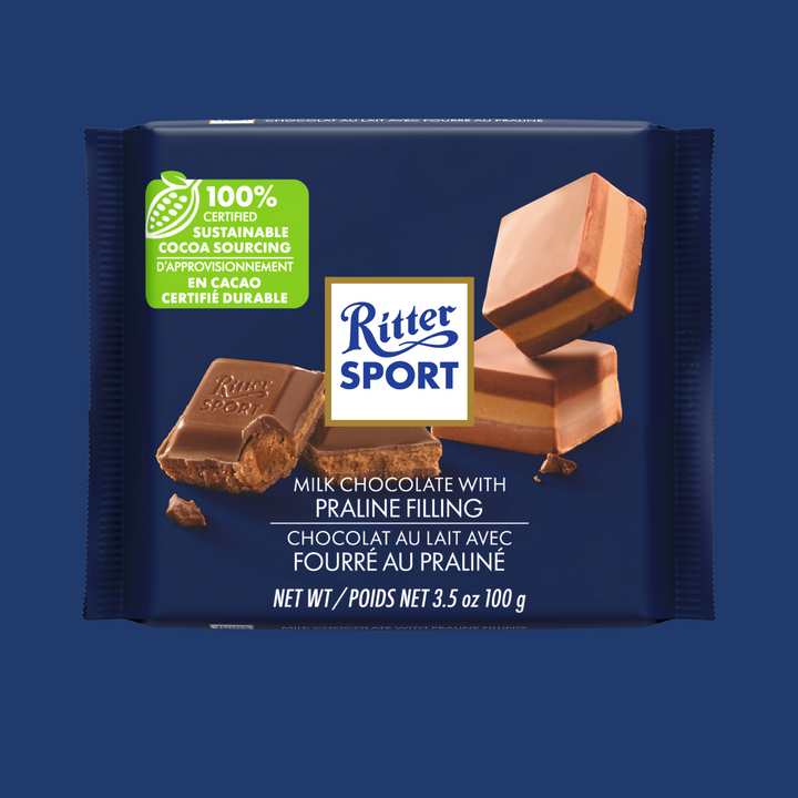 Ritter Sport Milk Chocolate Bar with Praline Filling