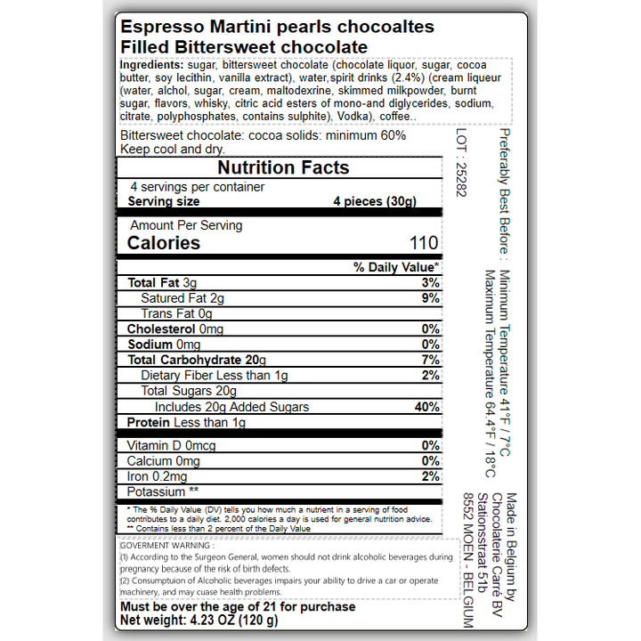 Carré Espresso Martini Pearls