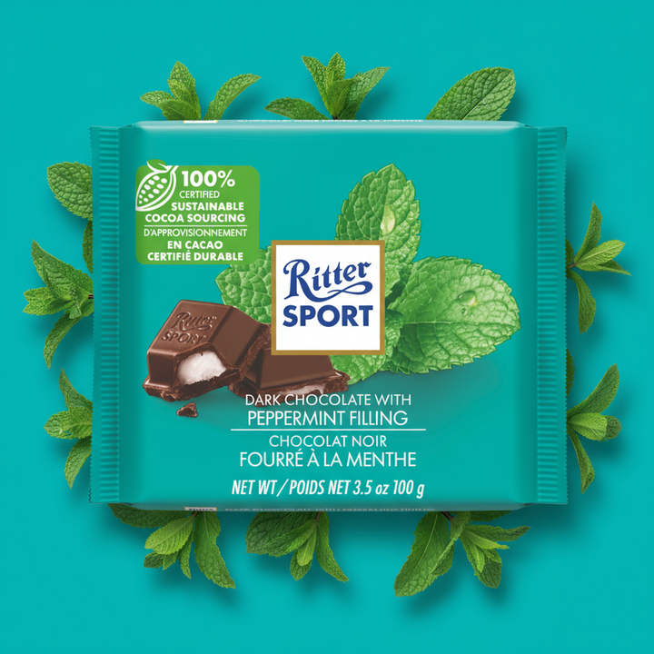 Ritter Sport Peppermint Bar with Peppermint Filling