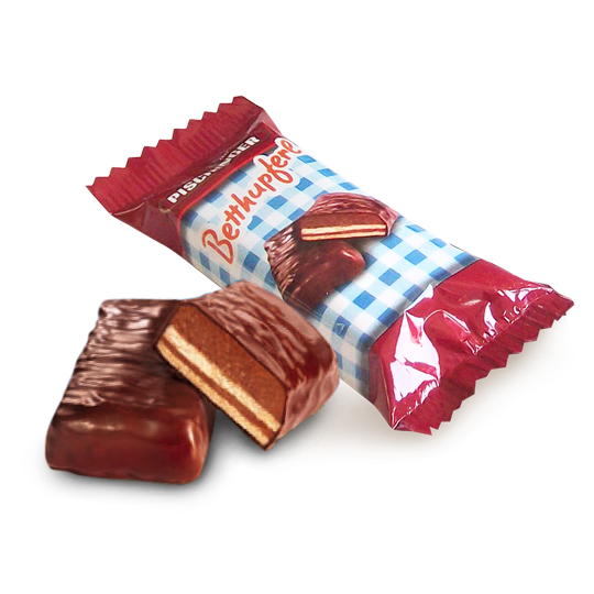 Pischinger Betthupferl - Dark Chocolate Filled with Hazelnut Brittle and Wafer with Hazelnut Cream