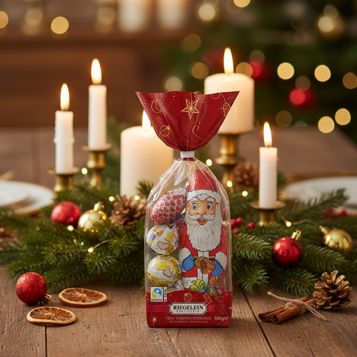 Riegelein 100 g holiday bag with assorted milk chocolate Christmas figures