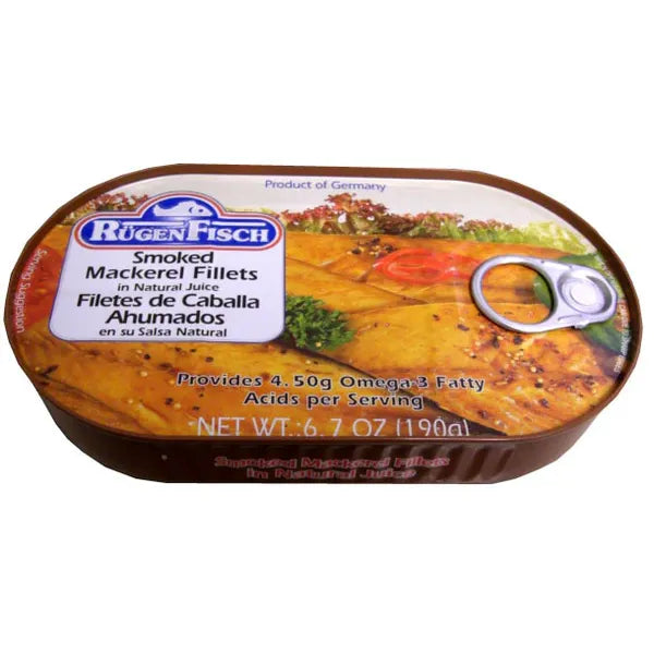 RugenFisch Smoked Mackerel In Natural Juice