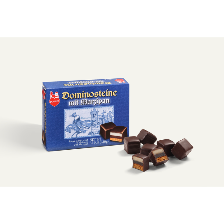 Lebkuchen Schmidt Dominos with Marzipan