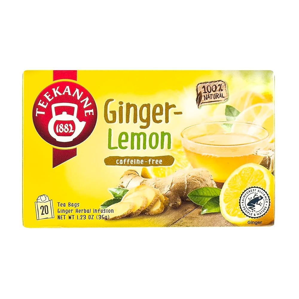 Teekanne Ginger-Lemon tea package on a white background