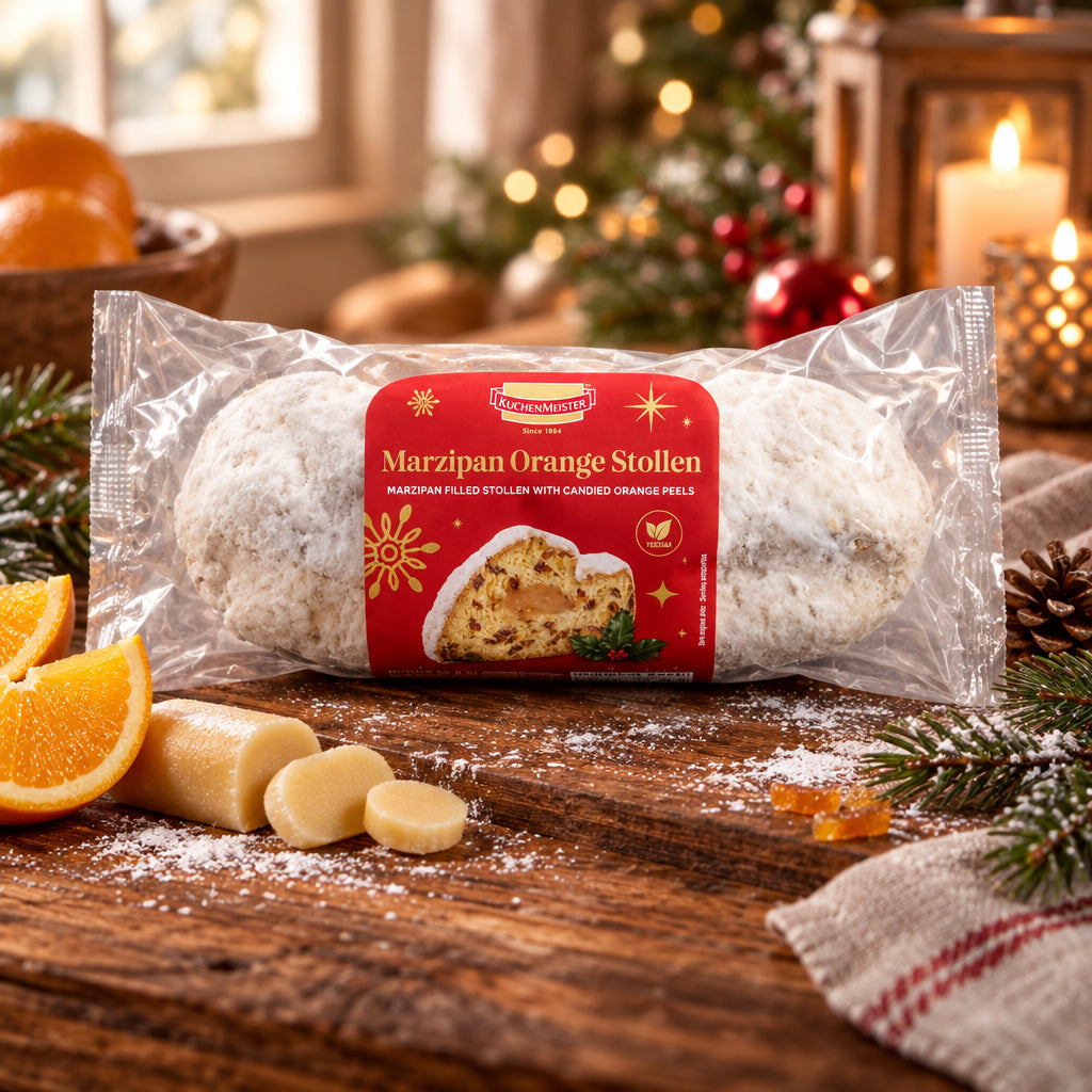 Kuchenmeister Festive Marzipan Orange Stollen 500g