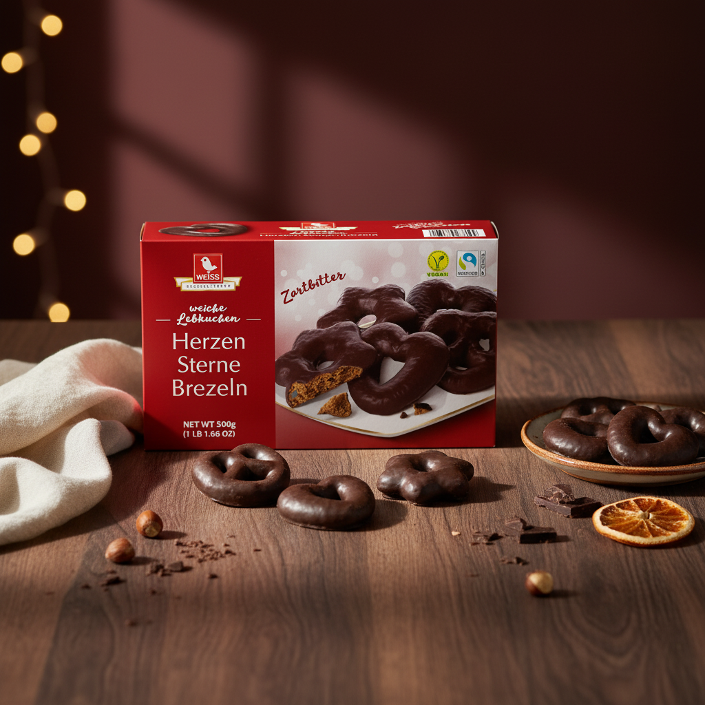 Weiss Gingerbread (Hearts, Stars, Pretzels) 17.64 oz