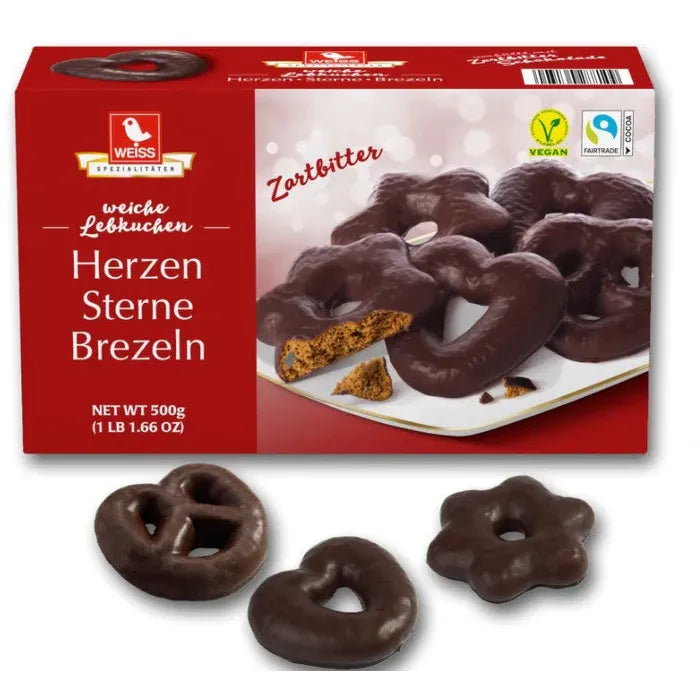 Weiss Gingerbread (Hearts, Stars, Pretzels) 17.64 oz