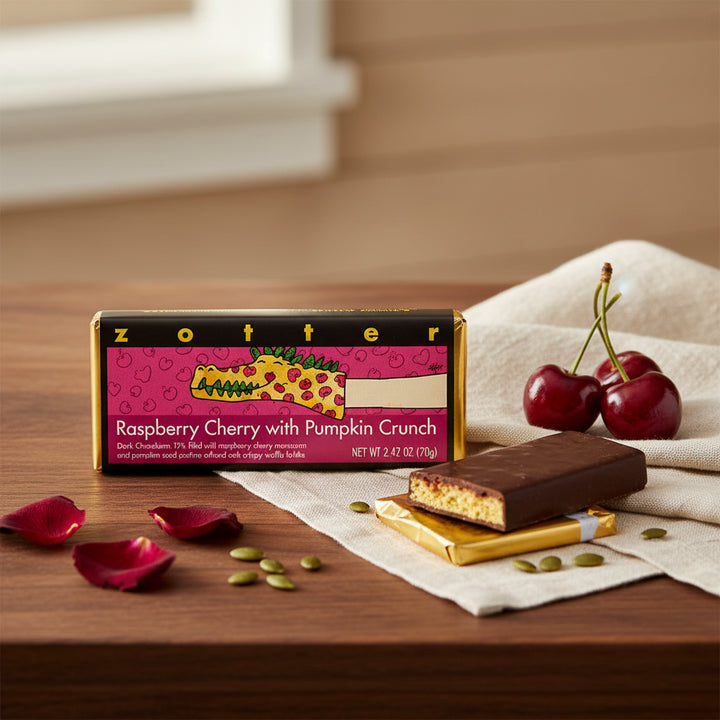 Zotter Raspberry Cherry with Pumpkin Crunch