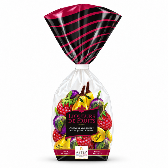 Abtey Chocolatier Royal Des Lys Liqueurs de Fruits in Confectionery Bag