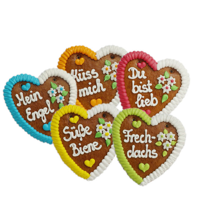 Prince & Princess Lebkuchen Heart Pair