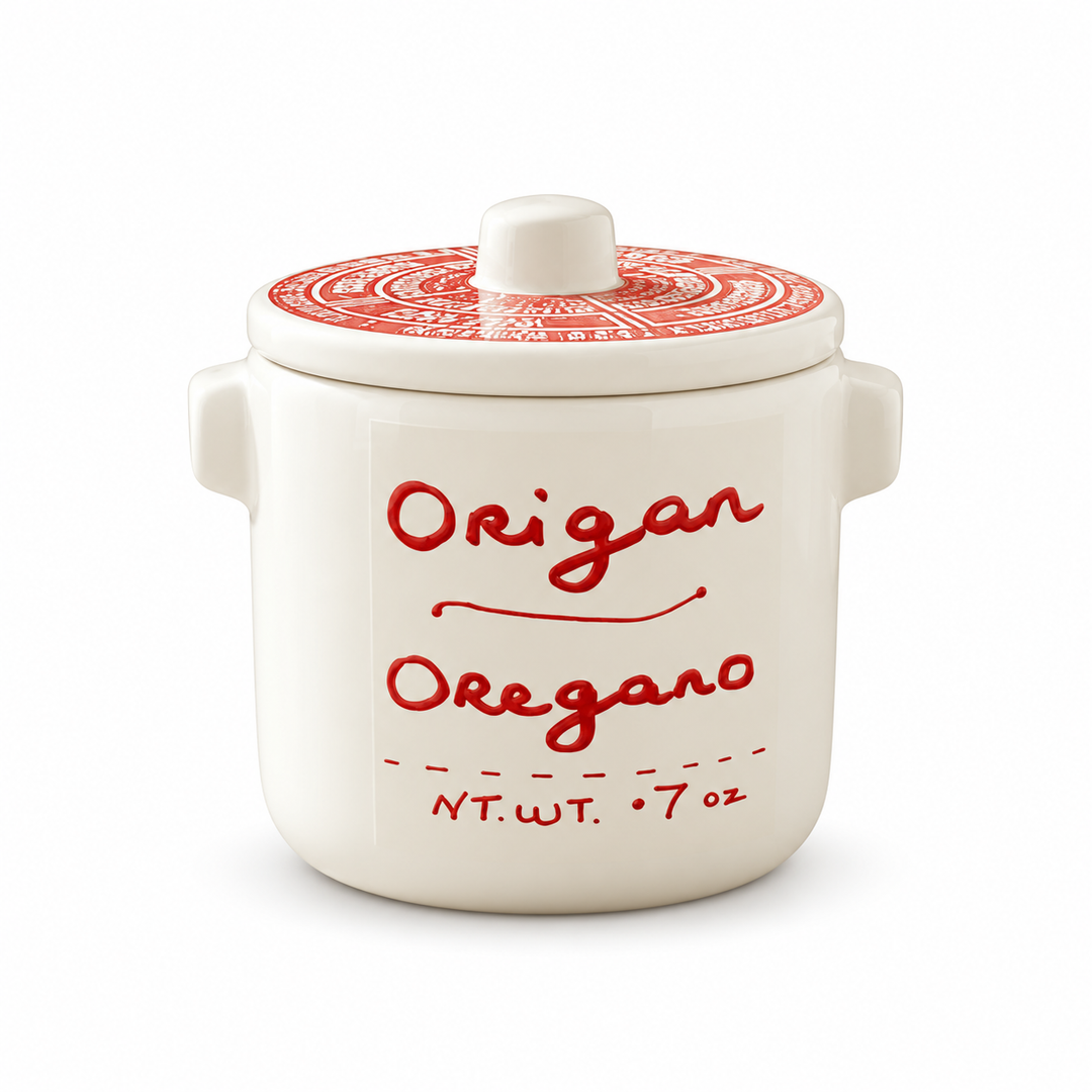 Anysetiers du Roy oregano, 20 g ceramic pot front