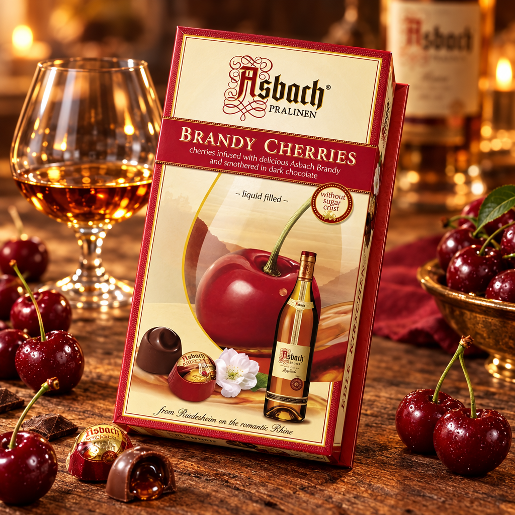 Asbach Cherries in Small Gift Box