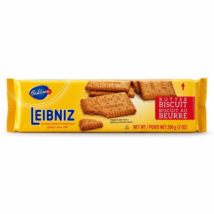 Bahlsen Leibniz Butter Biscuits, 200 g package