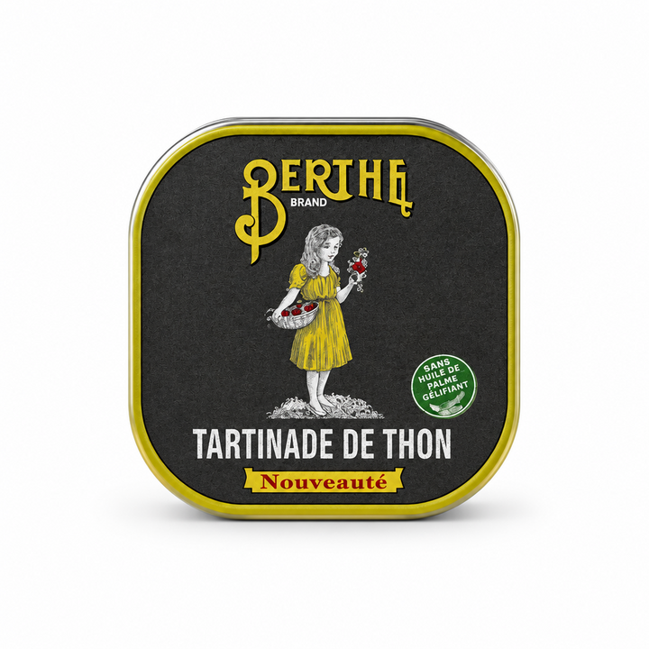 Berthe Tuna Paté 75 g square tin, front view