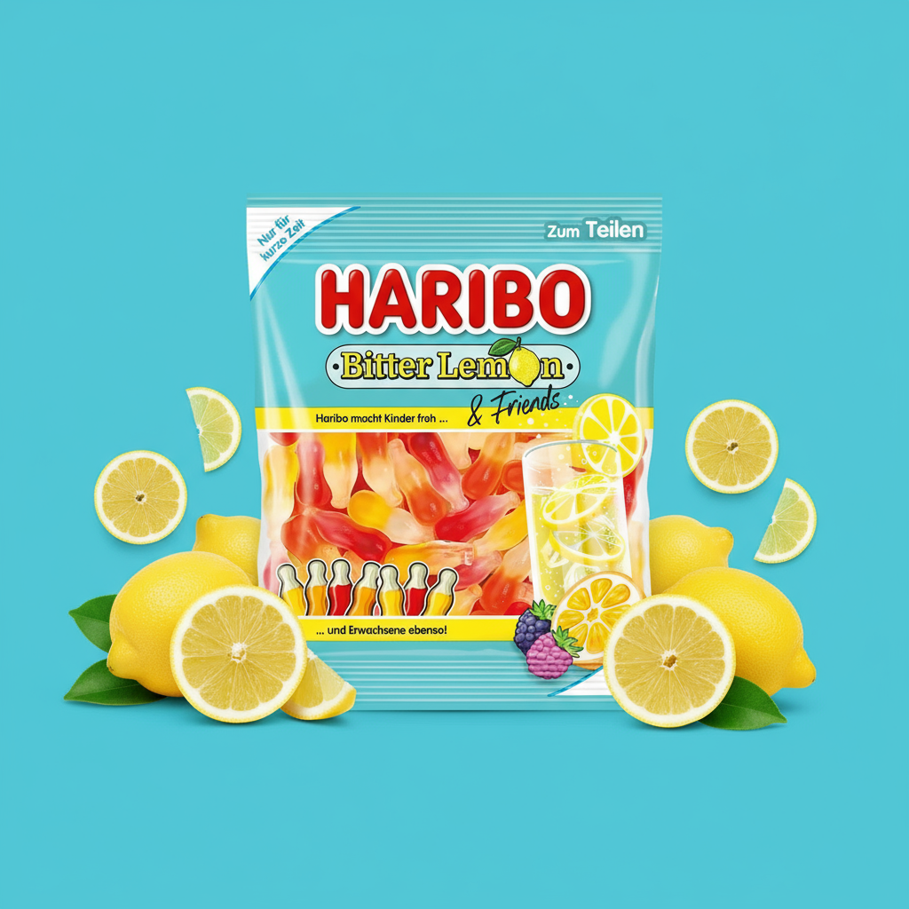 Haribo Bitter Lemon and Friends Gummies
