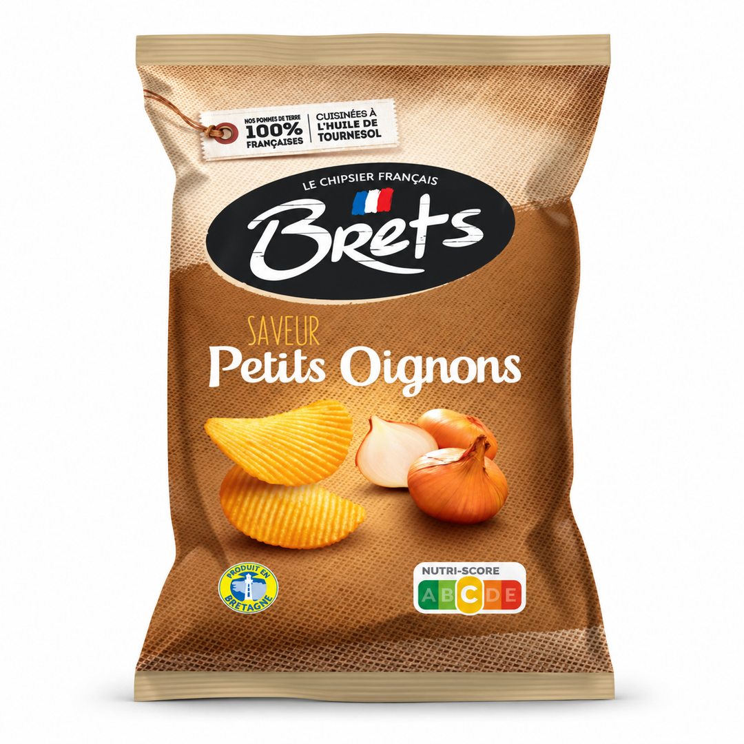 Bret's Petits Oignons potato chips 125 g bag