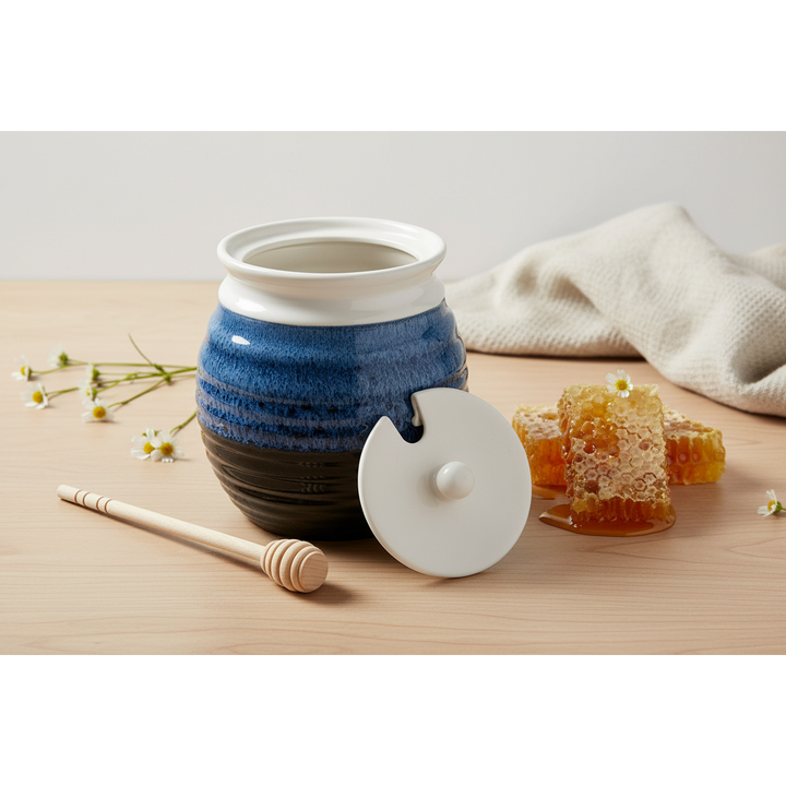 Ceramic Honey Pot