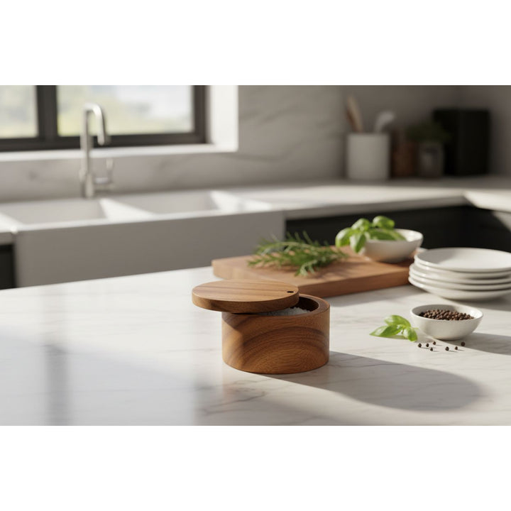 Ironwood Salt Cellar, Acacia Wood
