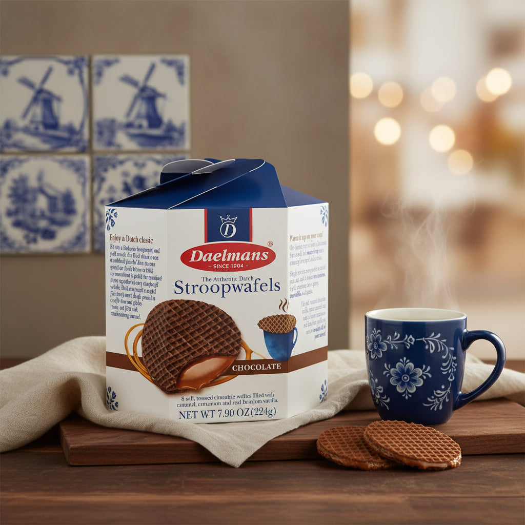 Daelmans Chocolate-Caramel Stroopwafels-Hex Box