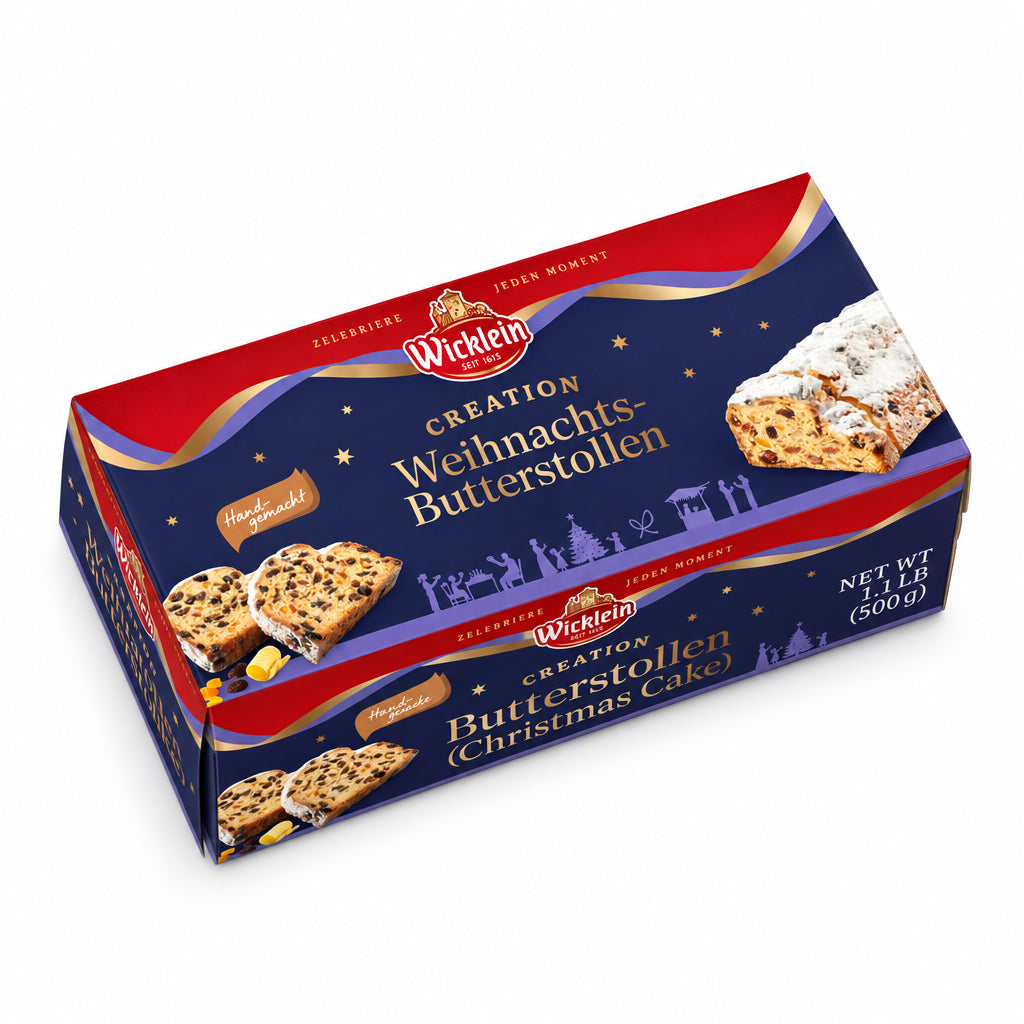 Wicklein Creation Butter Stollen 500g package on a white background