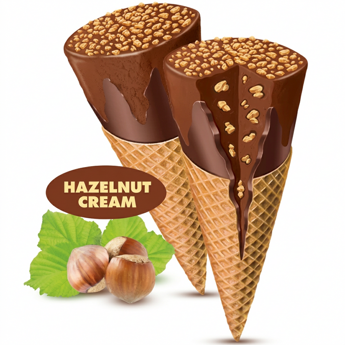 Messori Cono Snack Cones with Hazelnut