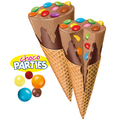 Messori Cono Snack Cones "Parties" with Chocolate