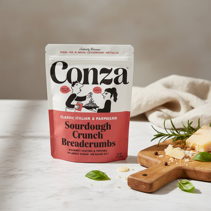 Conza Italian Herb & Parmesan - Sourdough Crunch Breadcrumbs & Crouton Topping