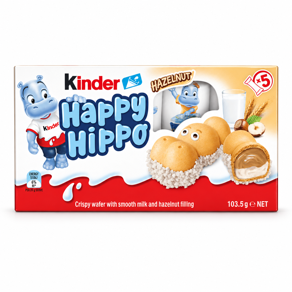 Kinder Happy Hippo Hazelnut five pack 103.5g